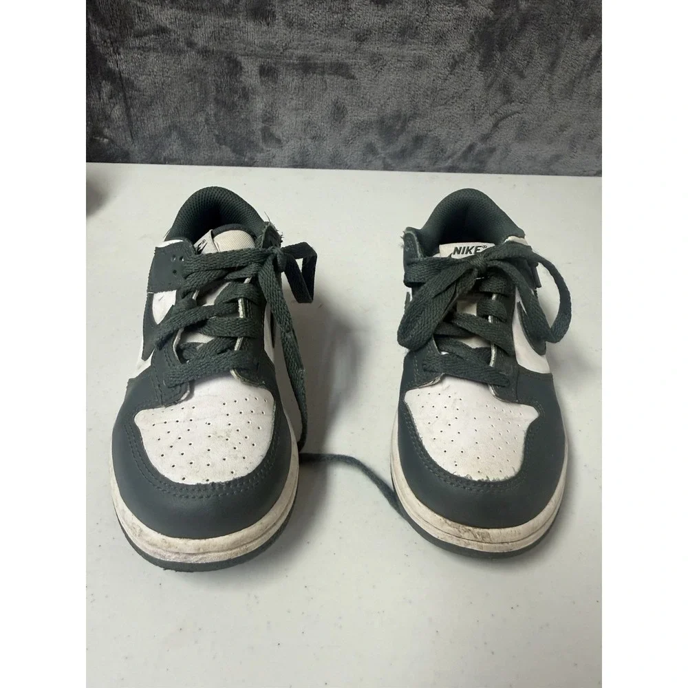 Nike Dunk Low Retro Size 1Y Vintage Green White Casual Shoes FB9108-120